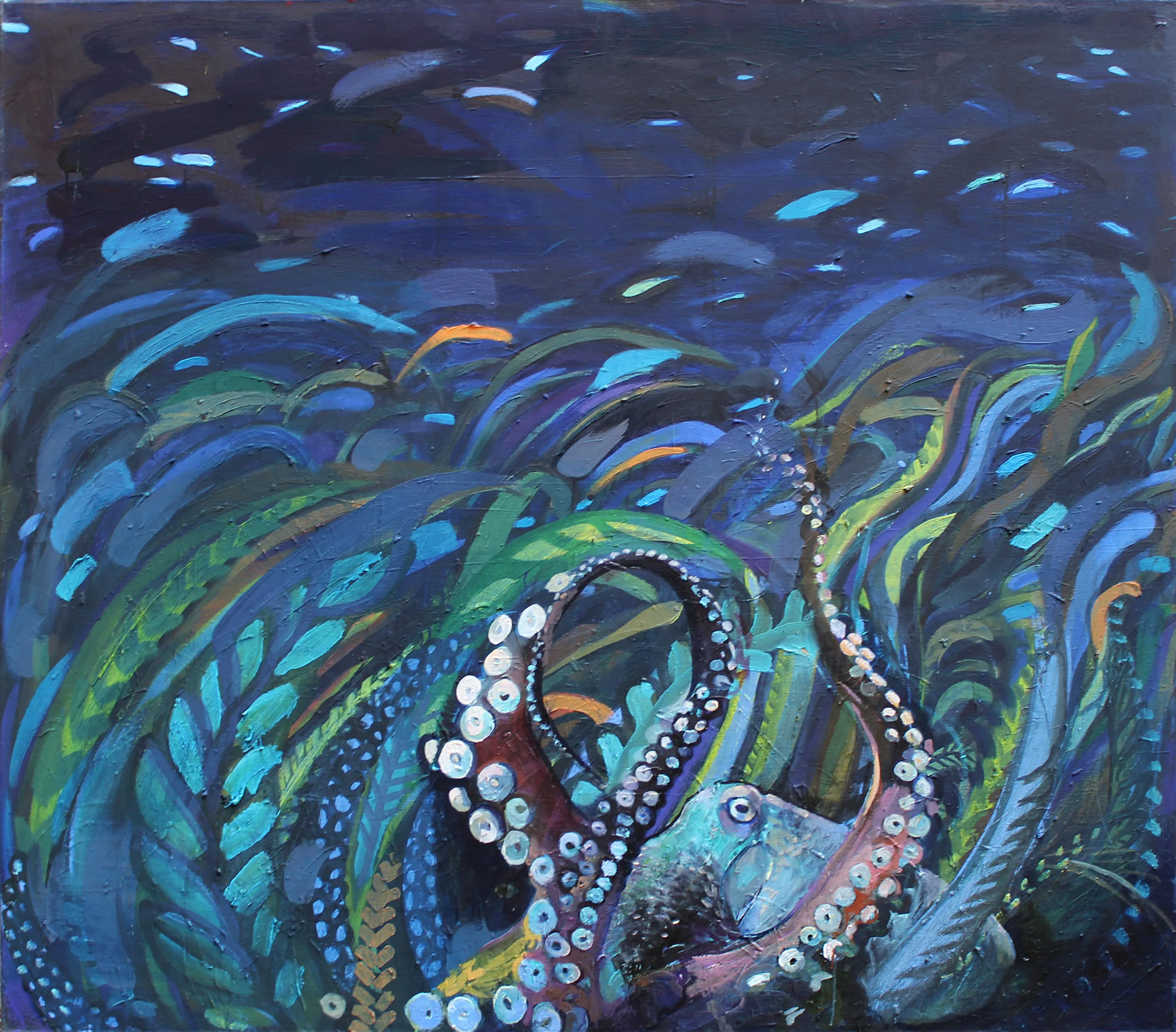 Oktopus 140 x 120 cm, 2021